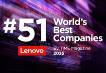 Lenovo ocupa el puesto #51 en la clasificación de las Mejores Compañías del Mundo según la Revista Time